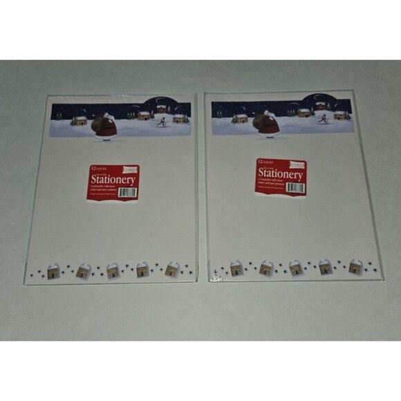 NEW 4 Packs 8.5x11 Letter Paper Stationary Studio G Santa Christmas 12 sheet/pk - Picture 6 of 9